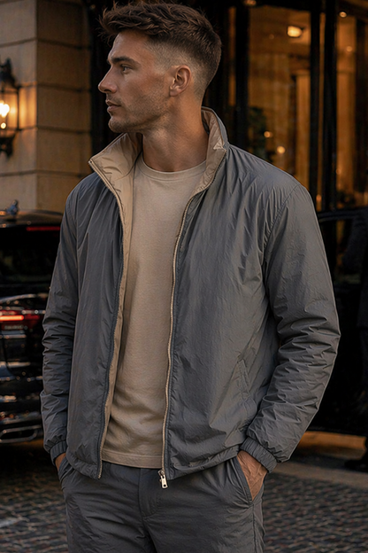 The Reversible Jacket - Coastal Fog / Sand Beige