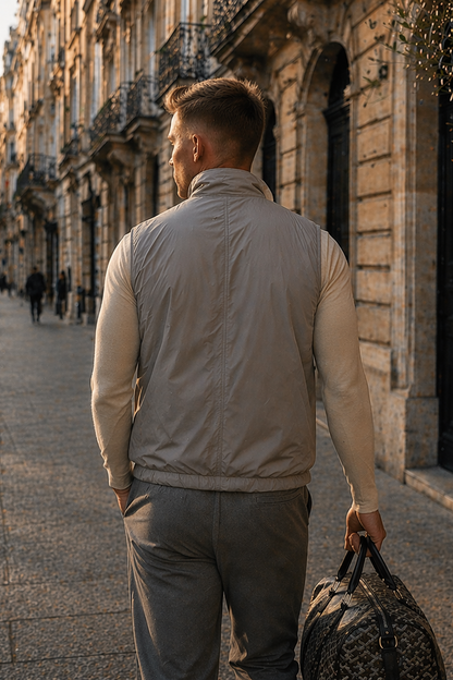 The Reversible Vest - Coastal Fog / Sand Beige