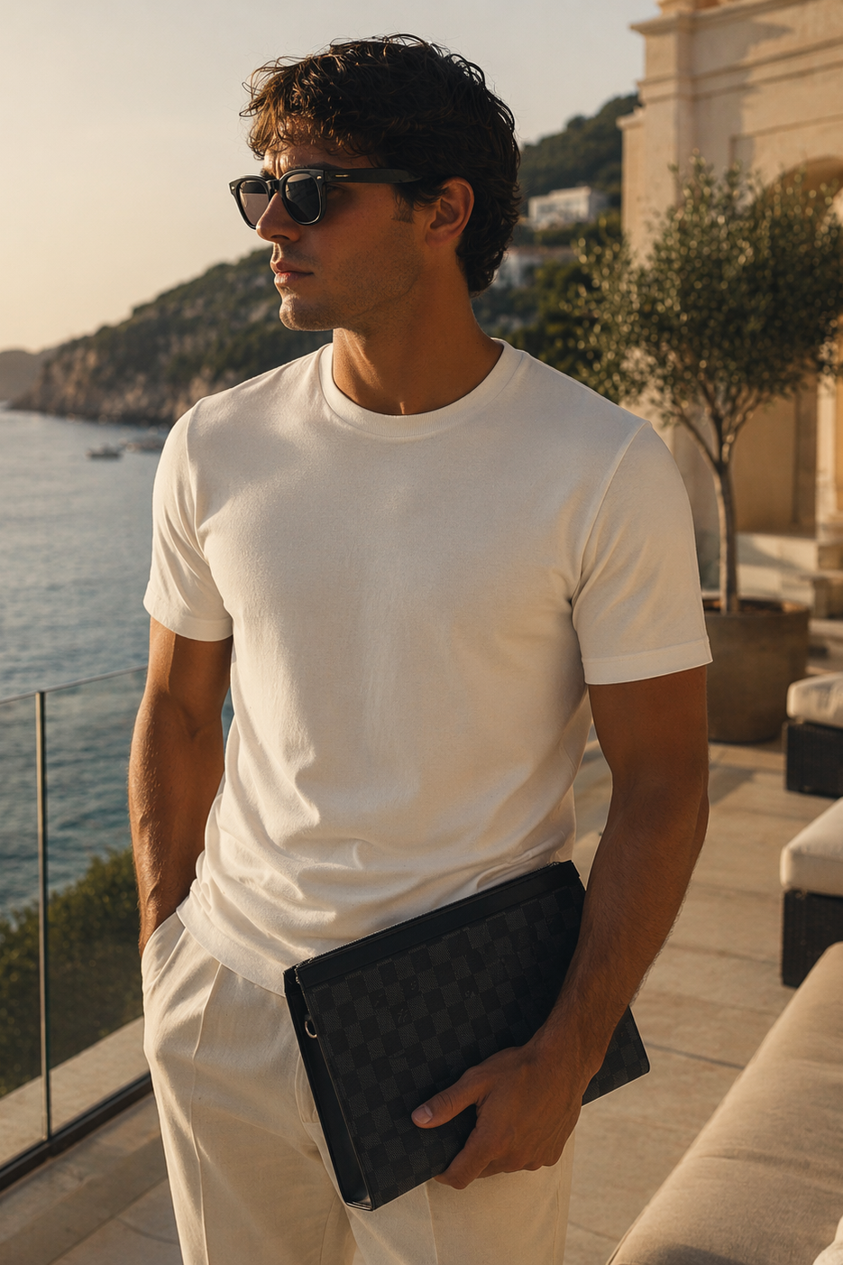 The Coastline Tee - Riviera White