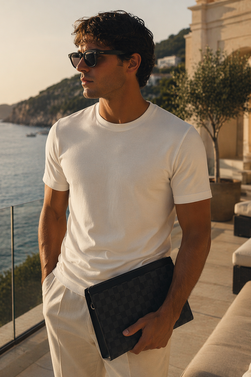The Coastline Tee - Riviera White
